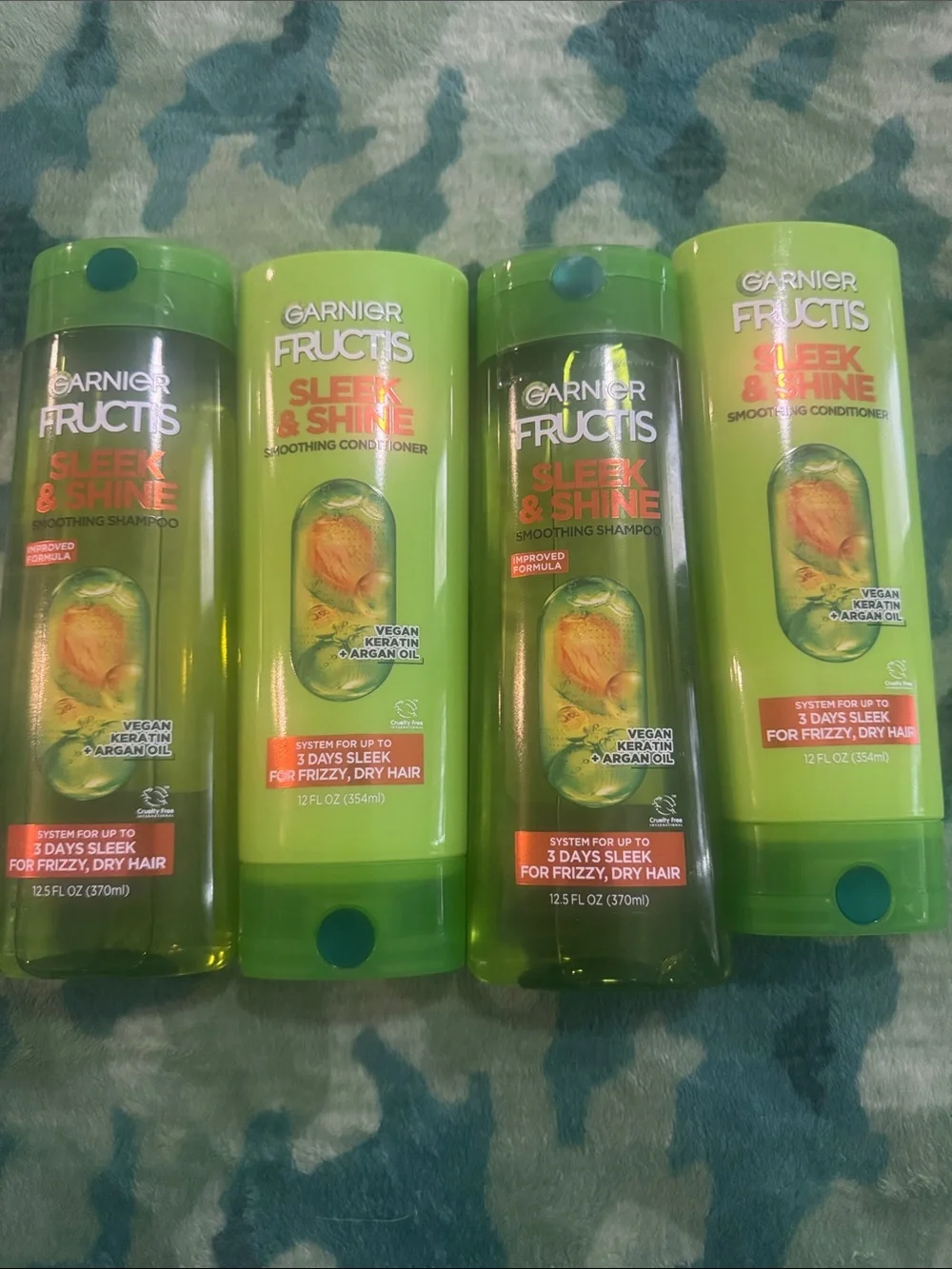 Garnier Fructis Sleek & Shine Shampoo & Conditioner Set - Green